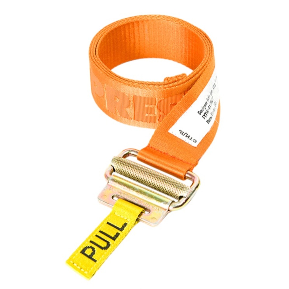 Heron Preston Jacquard Tape Belt (SS19) Orange